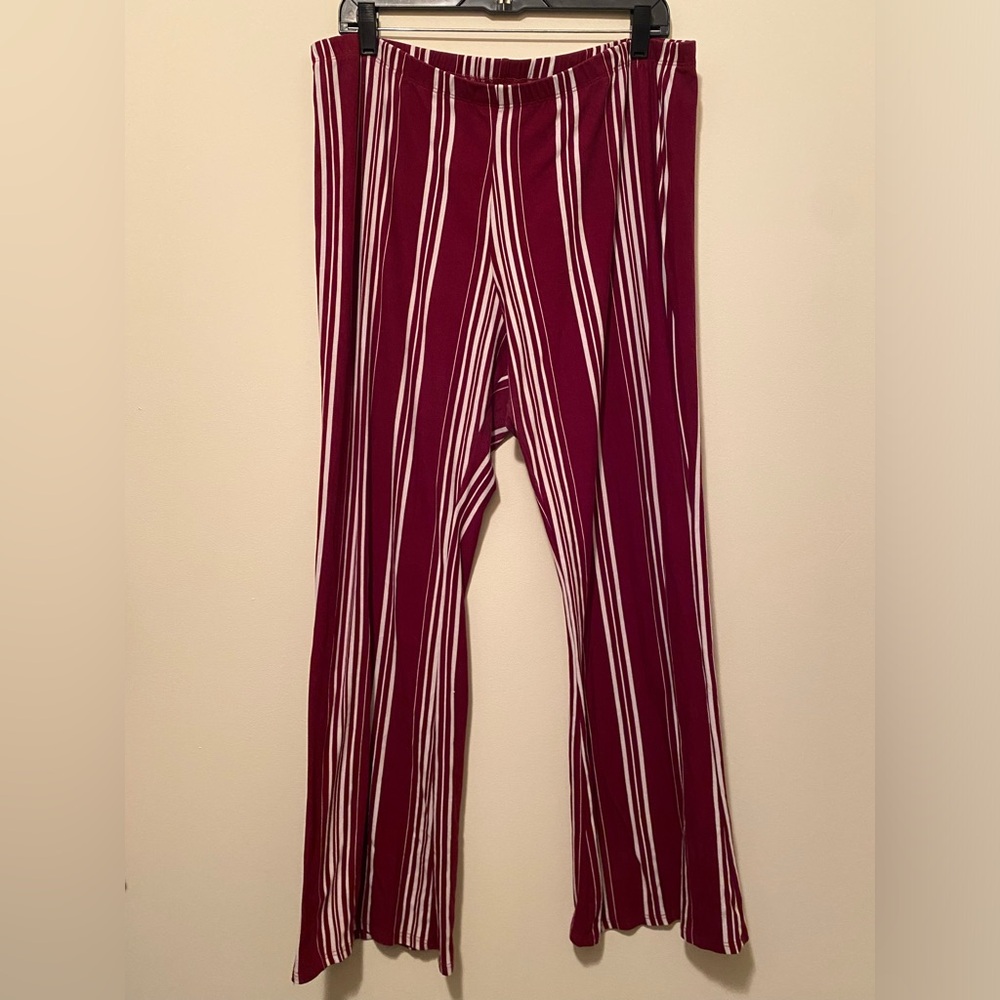 Plus size boho pull on fit & flare pants